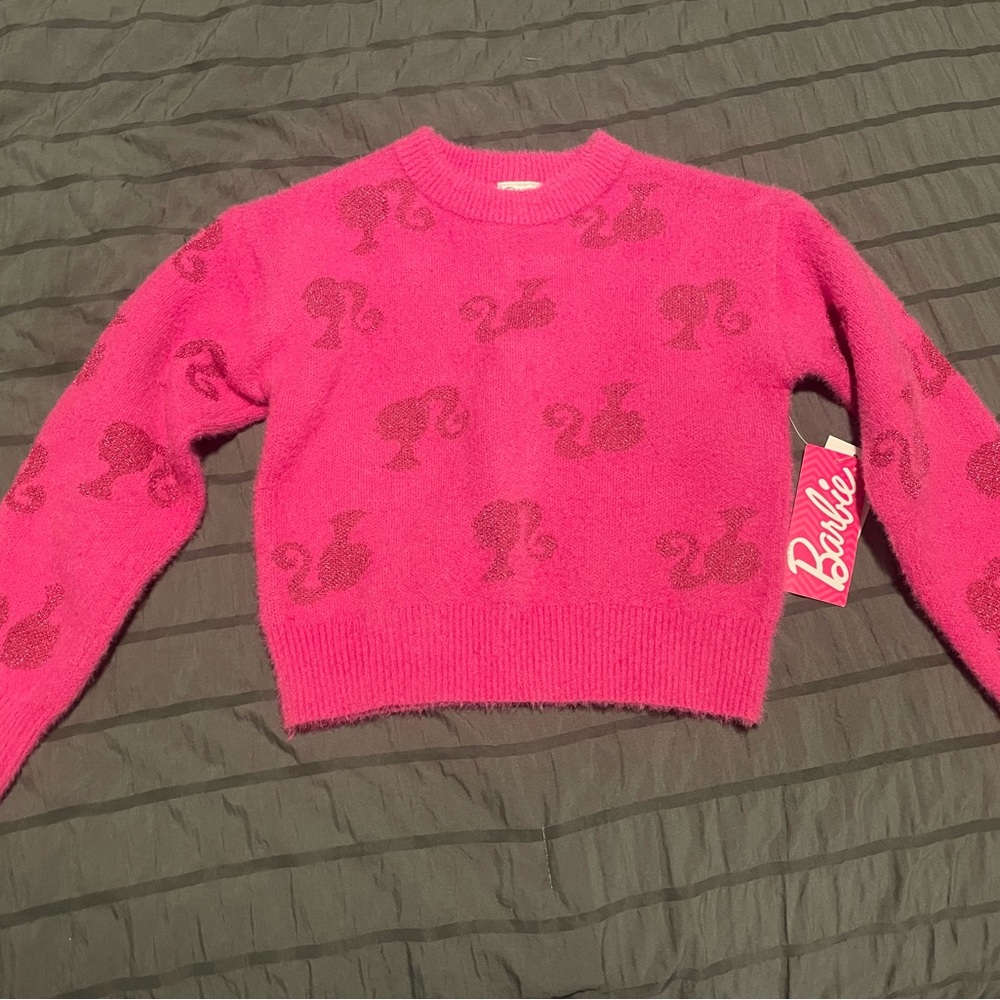 Barbie Fuchsia Crew Neck Sweater